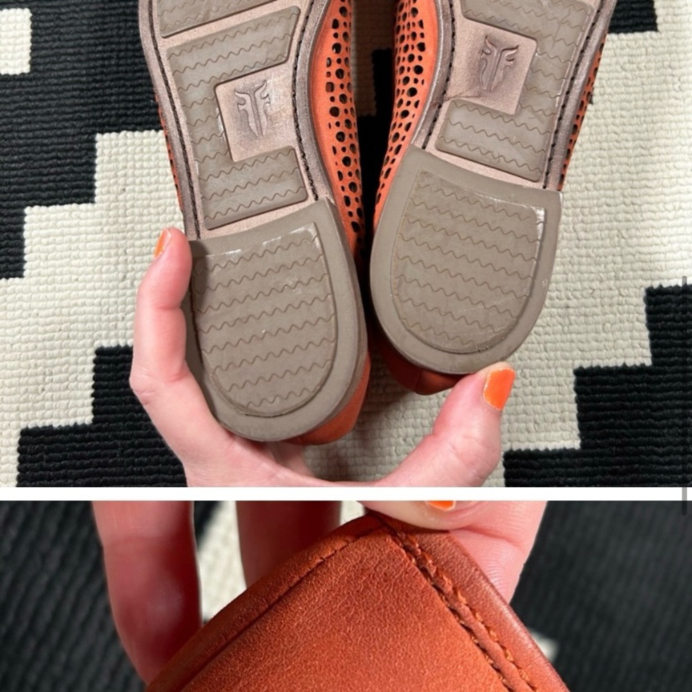 Frye Leather Jillian Perforated Slippers - Picture 5 of 11